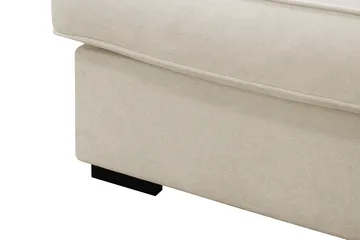 Rossita Lyx 4-sits Högervänd L-formad Extra Djup Schäslongsoffa i Tyg - Beige Tyg - Möbler - Soffa - Divansoffa & schäslongsoffa - 4 sits soffa med divan