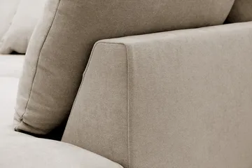 Rossita Lyx 4-sits Högervänd L-formad Extra Djup Schäslongsoffa i Tyg - Brun Tyg - Möbler - Soffa - Divansoffa & schäslongsoffa - 4 sits soffa med divan