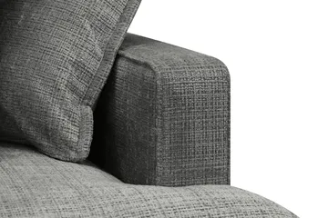 Rossita Lyx 4-sits Vänstervänd L-formad Extra Djup Schäslongsoffa i Chenille - Grå Chenille - Möbler - Soffa - Divansoffa & schäslongsoffa - 4 sits soffa med divan