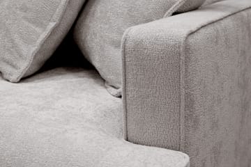Rossita Lyx 4-sits Vänstervänd L-formad Extra Djup Schäslongsoffa i Chenille - Grå/Brun Chenille - Möbler - Soffa - Divansoffa & schäslongsoffa - 4 sits soffa med divan