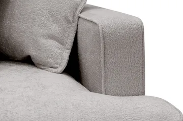 Rossita Lyx 4-sits Vänstervänd L-formad Extra Djup Schäslongsoffa i Chenille - Grå/Brun Chenille - Möbler - Soffa - Divansoffa & schäslongsoffa - 4 sits soffa med divan