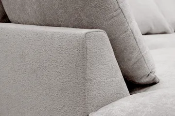 Rossita Lyx 4-sits Vänstervänd L-formad Extra Djup Schäslongsoffa i Chenille - Grå/Brun Chenille - Möbler - Soffa - Divansoffa & schäslongsoffa - 4 sits soffa med divan