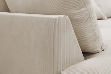 Rossita Lyx 4-sits Vänstervänd L-formad Extra Djup Schäslongsoffa i Manchester - Greige Manchester - Möbler - Soffa - Divansoffa & schäslongsoffa - 4 sits soffa med divan