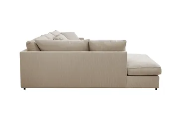Rossita Lyx 4-sits Vänstervänd L-formad Extra Djup Schäslongsoffa i Manchester - Greige Manchester - Möbler - Soffa - Divansoffa & schäslongsoffa - 4 sits soffa med divan