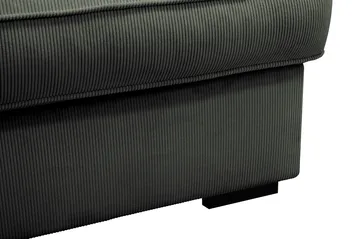 Rossita Lyx 4-sits Vänstervänd L-formad Extra Djup Schäslongsoffa i Manchester - Mörkgrön Manchester - Möbler - Soffa - Divansoffa & schäslongsoffa - 4 sits soffa med divan
