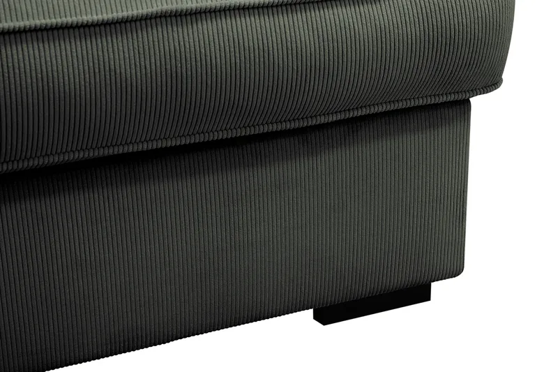 Rossita Lyx 4-sits Vänstervänd L-formad Extra Djup Schäslongsoffa i Manchester - Mörkgrön Manchester - Möbler - Soffa - Divansoffa & schäslongsoffa - 4 sits soffa med divan