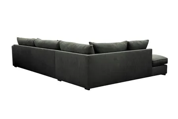 Rossita Lyx 4-sits Vänstervänd L-formad Extra Djup Schäslongsoffa i Manchester - Mörkgrön Manchester - Möbler - Soffa - Divansoffa & schäslongsoffa - 4 sits soffa med divan