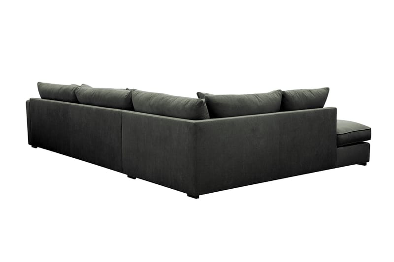 Rossita Lyx 4-sits Vänstervänd L-formad Extra Djup Schäslongsoffa i Manchester - Mörkgrön Manchester - Möbler - Soffa - Divansoffa & schäslongsoffa - 4 sits soffa med divan