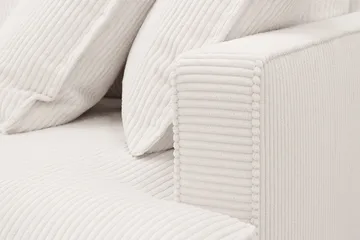 Rossita Lyx 4-sits Vänstervänd L-formad Extra Djup Schäslongsoffa i Manchester - Offwhite - Möbler - Soffa - Divansoffa & schäslongsoffa - 4 sits soffa med divan