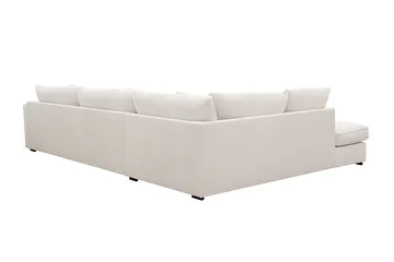 Rossita Lyx 4-sits Vänstervänd L-formad Extra Djup Schäslongsoffa i Manchester - Offwhite - Möbler - Soffa - Divansoffa & schäslongsoffa - 4 sits soffa med divan