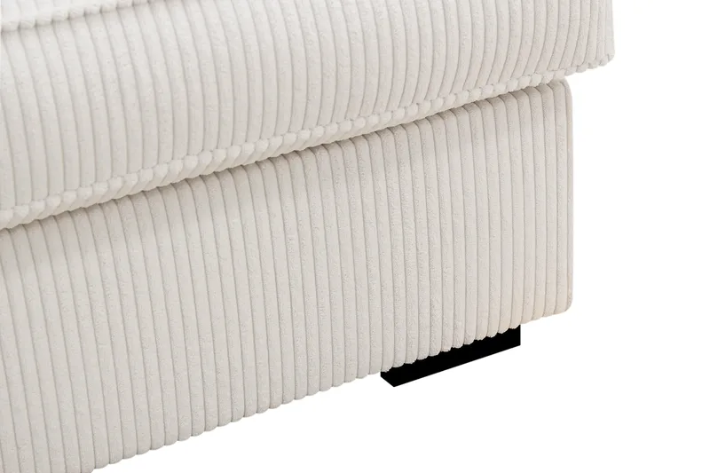 Rossita Lyx 4-sits Vänstervänd L-formad Extra Djup Schäslongsoffa i Manchester - Offwhite - Möbler - Soffa - Divansoffa & schäslongsoffa - 4 sits soffa med divan