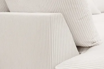Rossita Lyx 4-sits Vänstervänd L-formad Extra Djup Schäslongsoffa i Manchester - Offwhite - Möbler - Soffa - Divansoffa & schäslongsoffa - 4 sits soffa med divan