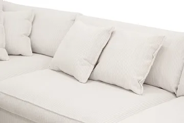 Rossita Lyx 4-sits Vänstervänd L-formad Extra Djup Schäslongsoffa i Manchester - Offwhite - Möbler - Soffa - Divansoffa & schäslongsoffa - 4 sits soffa med divan