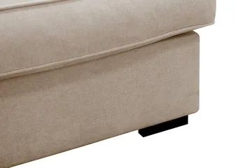 Rossita Lyx 4-sits Vänstervänd L-formad Extra Djup Schäslongsoffa i Tyg - Beige Tyg - Möbler - Soffa - Divansoffa & schäslongsoffa - 4 sits soffa med divan