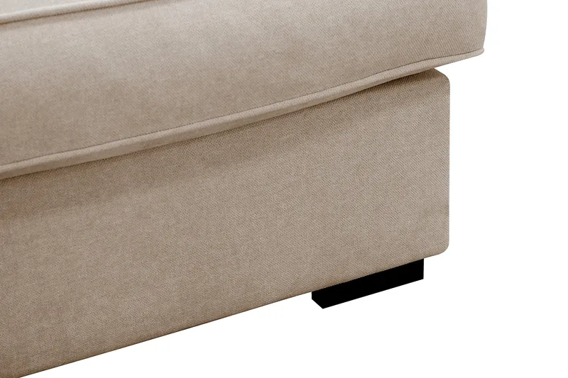 Rossita Lyx 4-sits Vänstervänd L-formad Extra Djup Schäslongsoffa i Tyg - Beige Tyg - Möbler - Soffa - Divansoffa & schäslongsoffa - 4 sits soffa med divan