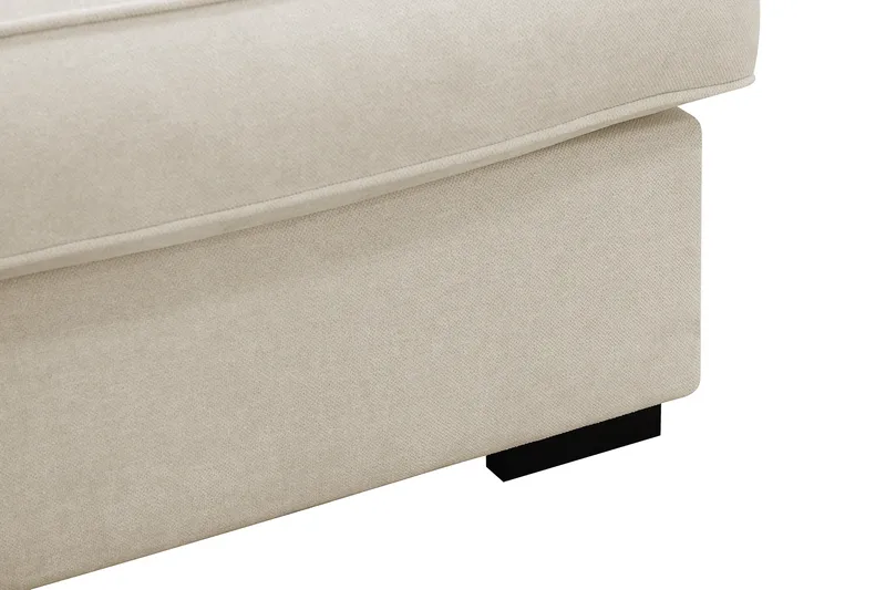 Rossita Lyx 4-sits Vänstervänd L-formad Extra Djup Schäslongsoffa i Tyg - Beige Tyg - Möbler - Soffa - Divansoffa & schäslongsoffa - 4 sits soffa med divan