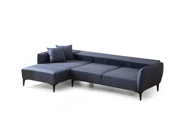 Rossland Divansoffa 3-sits - Blå - Möbler - Soffa - Divansoffa & schäslongsoffa - 3 sits soffa med divan