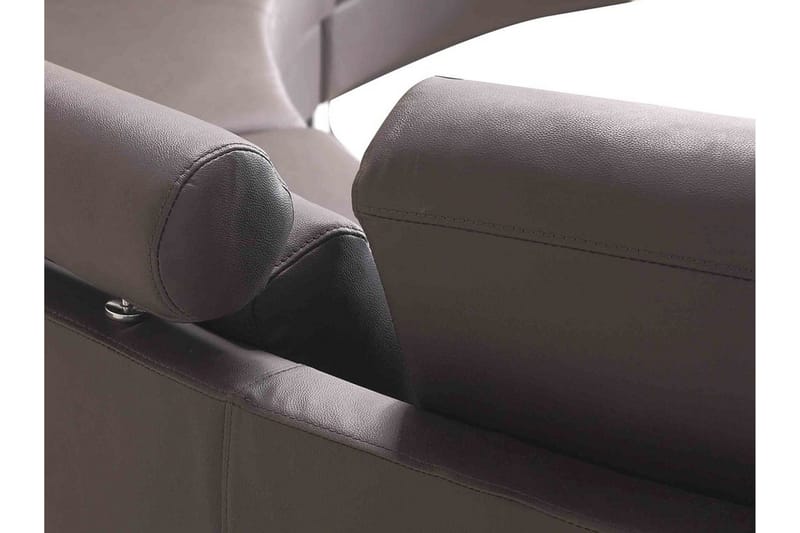 Rotunde Divansoffa 448 cm - Brun - Möbler - Soffa - Skinnsoffa