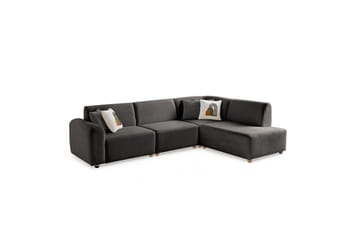 Rynvar Soffa med Schäslong 4-sits - Antracit - Möbler - Soffa - Divansoffa & schäslongsoffa - 4 sits soffa med divan