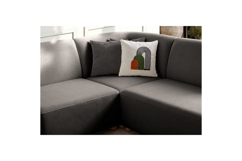 Rynvar Soffa med Schäslong 4-sits - Antracit - Möbler - Soffa - Divansoffa & schäslongsoffa - 4 sits soffa med divan