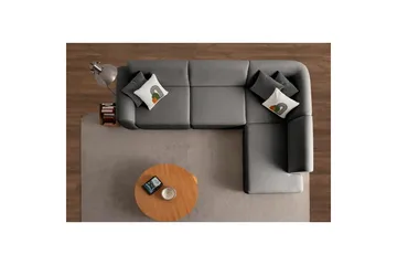Rynvar Soffa med Schäslong 4-sits - Antracit - Möbler - Soffa - Modulsoffa - Komplett modulsoffa