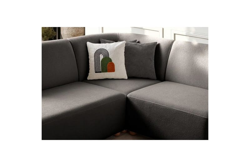 Rynvar Soffa med Schäslong 4-sits - Antracit - Möbler - Soffa - Divansoffa & schäslongsoffa - 4 sits soffa med divan