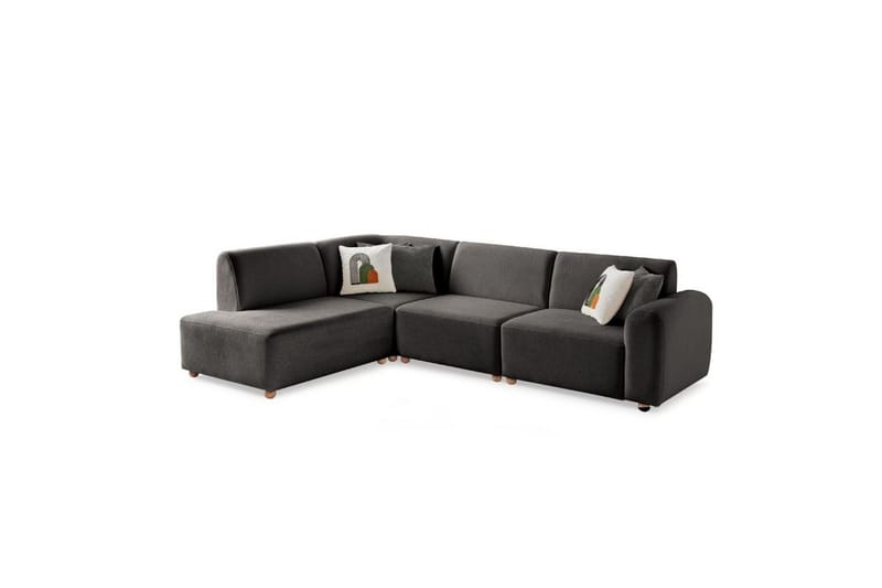 Rynvar Soffa med Schäslong 4-sits - Antracit - Möbler - Soffa - Modulsoffa - Komplett modulsoffa