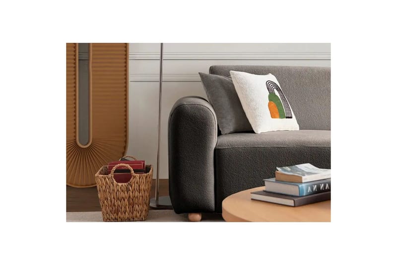 Rynvar Soffa med Schäslong 4-sits - Antracit - Möbler - Soffa - Divansoffa & schäslongsoffa - 4 sits soffa med divan