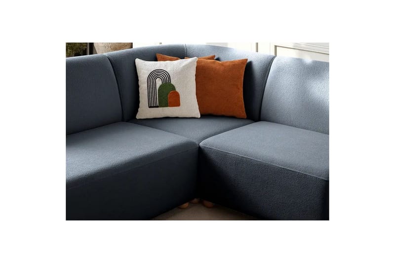 Rynvar Soffa med Schäslong 4-sits - Blå - Möbler - Soffa - Modulsoffa - Komplett modulsoffa
