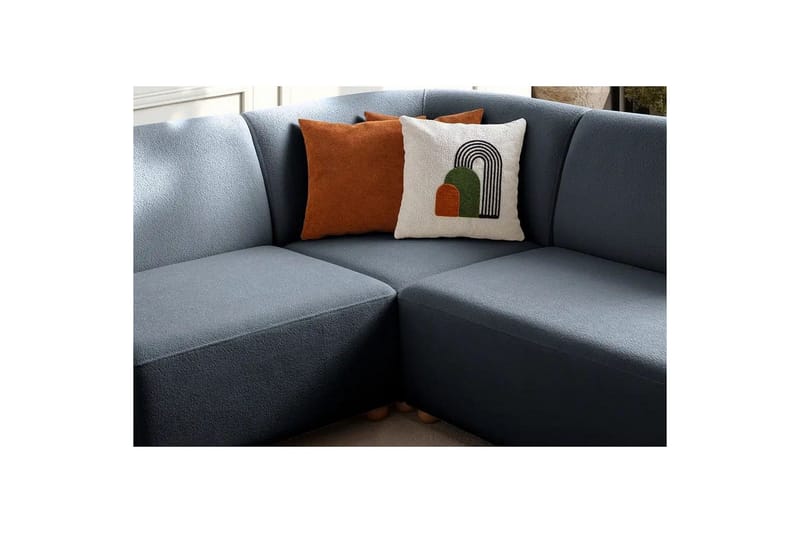 Rynvar Soffa med Schäslong 4-sits - Blå - Möbler - Soffa - Modulsoffa - Komplett modulsoffa