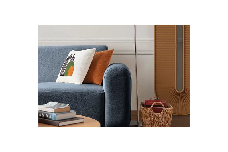 Rynvar Soffa med Schäslong 4-sits - Blå - Möbler - Soffa - Divansoffa & schäslongsoffa - 4 sits soffa med divan