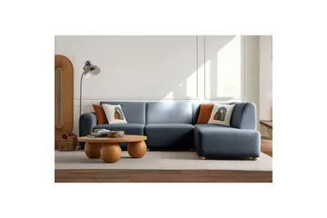 Rynvar Soffa med Schäslong 4-sits - Blå - Möbler - Soffa - Modulsoffa - Komplett modulsoffa