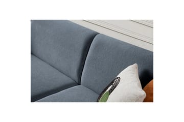 Rynvar Soffa med Schäslong 4-sits - Blå - Möbler - Soffa - Modulsoffa - Komplett modulsoffa
