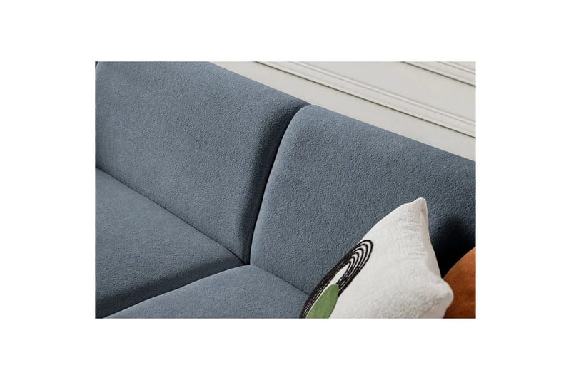 Rynvar Soffa med Schäslong 4-sits - Blå - Möbler - Soffa - Modulsoffa - Komplett modulsoffa