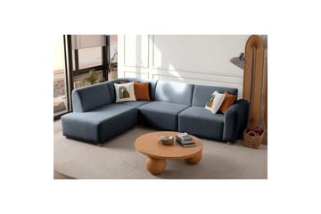 Rynvar Soffa med Schäslong 4-sits - Blå - Möbler - Soffa - Modulsoffa - Komplett modulsoffa