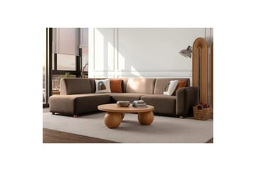 Rynvar Soffa med Schäslong 4-sits - Brun - Möbler - Soffa - Divansoffa & schäslongsoffa - 4 sits soffa med divan