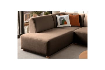 Rynvar Soffa med Schäslong 4-sits - Brun - Möbler - Soffa - Divansoffa & schäslongsoffa - 4 sits soffa med divan
