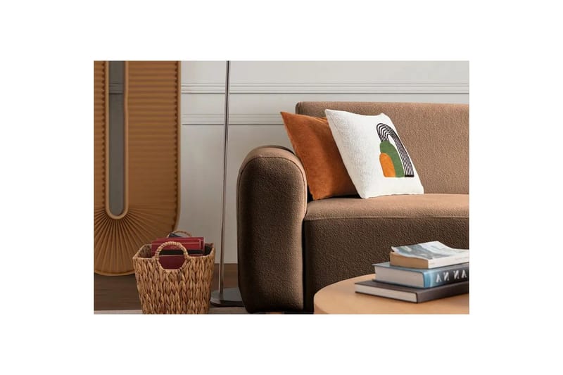 Rynvar Soffa med Schäslong 4-sits - Brun - Möbler - Soffa - Divansoffa & schäslongsoffa - 4 sits soffa med divan