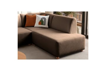 Rynvar Soffa med Schäslong 4-sits - Brun - Möbler - Soffa - Divansoffa & schäslongsoffa - 4 sits soffa med divan