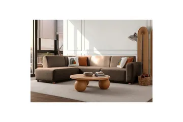 Rynvar Soffa med Schäslong 4-sits - Brun - Möbler - Soffa - Modulsoffa - Komplett modulsoffa