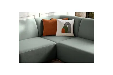 Rynvar Soffa med Schäslong 4-sits - Grön - Möbler - Soffa - Modulsoffa - Komplett modulsoffa