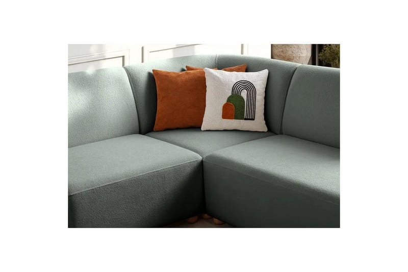 Rynvar Soffa med Schäslong 4-sits - Grön - Möbler - Soffa - Modulsoffa - Komplett modulsoffa