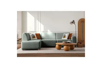 Rynvar Soffa med Schäslong 4-sits - Grön - Möbler - Soffa - Modulsoffa - Komplett modulsoffa