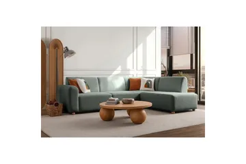 Rynvar Soffa med Schäslong 4-sits - Grön - Möbler - Soffa - Modulsoffa - Komplett modulsoffa