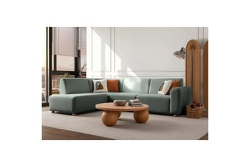 Rynvar Soffa med Schäslong 4-sits - Grön - Möbler - Soffa - Divansoffa & schäslongsoffa - 4 sits soffa med divan