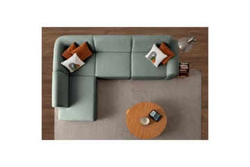 Rynvar Soffa med Schäslong 4-sits - Grön - Möbler - Soffa - Divansoffa & schäslongsoffa - 4 sits soffa med divan