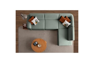 Rynvar Soffa med Schäslong 4-sits - Grön - Möbler - Soffa - Divansoffa & schäslongsoffa - 4 sits soffa med divan