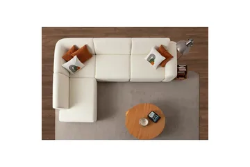 Rynvar Soffa med Schäslong 4-sits - Vit - Möbler - Soffa - Modulsoffa - Komplett modulsoffa