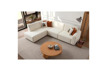 Rynvar Soffa med Schäslong 4-sits - Vit - Möbler - Soffa - Divansoffa & schäslongsoffa - 4 sits soffa med divan