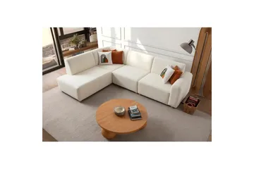 Rynvar Soffa med Schäslong 4-sits - Vit - Möbler - Soffa - Modulsoffa - Komplett modulsoffa